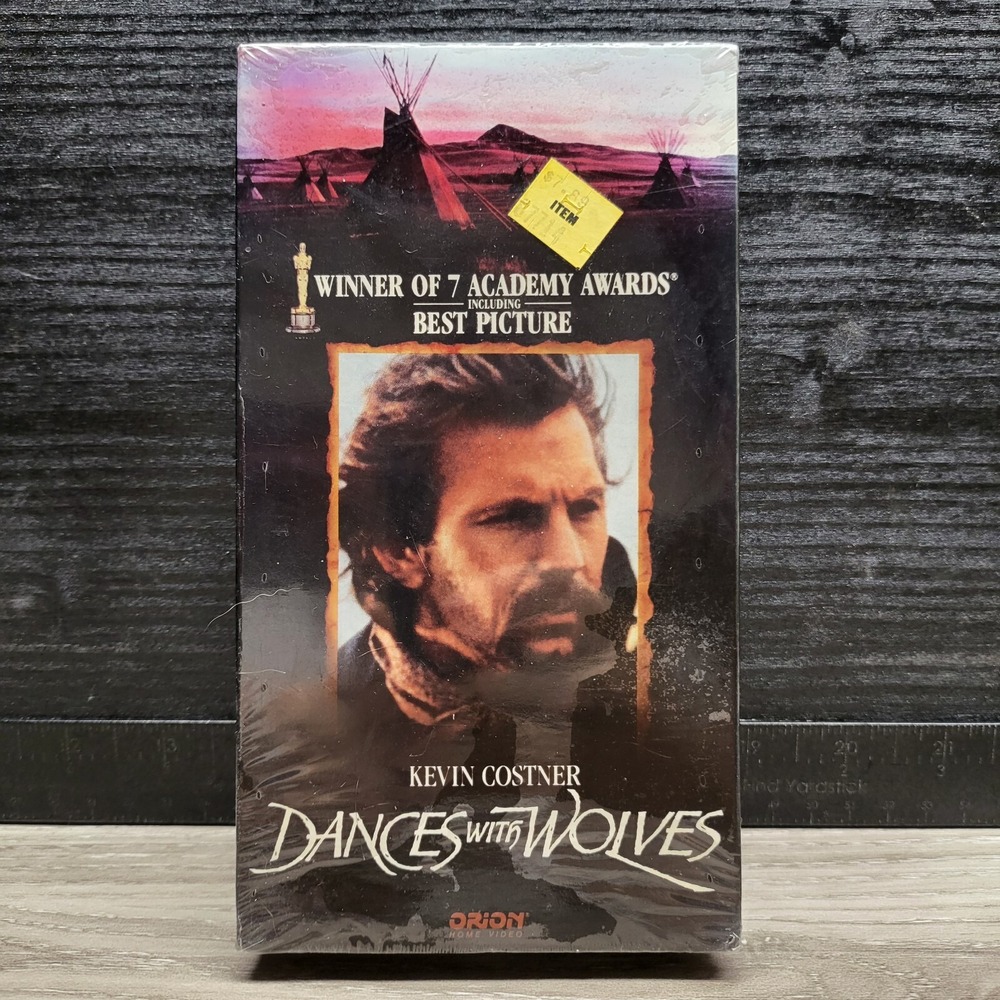 Dances with Wolves VHS‎ 1993 Movie Kevin Costner Orion Home Video Sealed 8768
